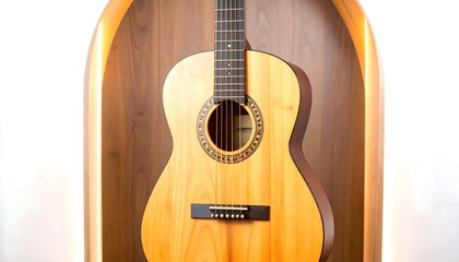 Fototapeta premium Acoustic guitar display