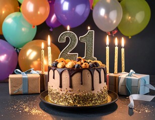 Cheers to 21: Let the new chapter begin with a stunning cake.