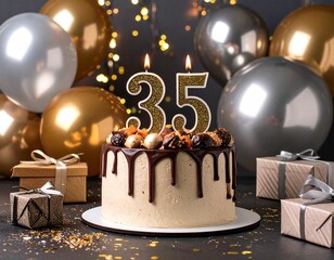 A Milestone Moment: All the sweet details of a 35th birthday.