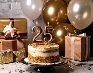 ​All the Birthday Details: A stunning cake, shiny balloons, and perfect gifts
