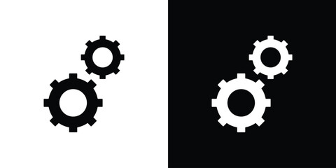 Gears icon graphic doodle designs collection