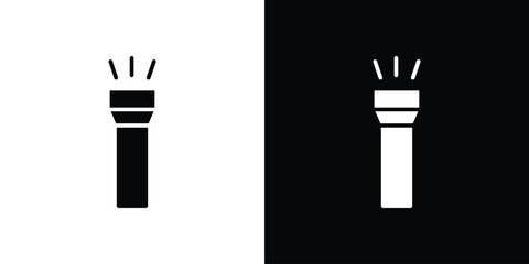 Flashlight icon graphic doodle designs collection