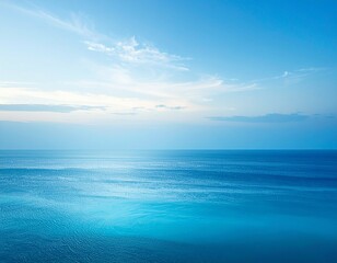 Azure_Blue Gradient Texture Background Ocean Horizon, Sky Glow, and Cool Hues