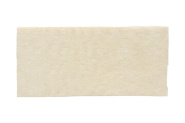 Piece of soft silken or kinu tofu isolated on a transparent background. Top view shot