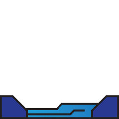 Obraz premium Tech Footer