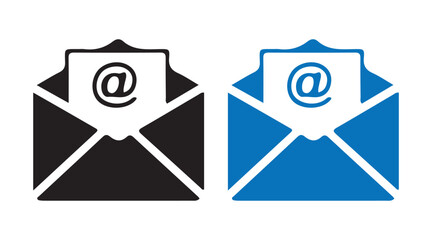 Vector Icons of Email Envelopes for Digital Communication vector illustration 