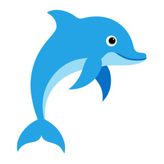 dolphin isolated on white background
