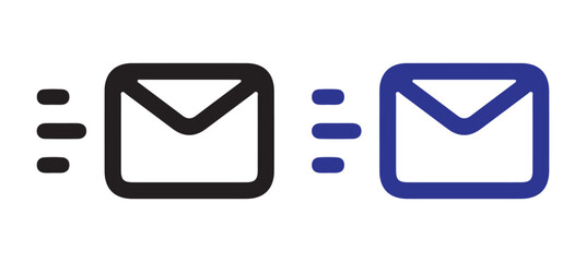 Icons of Email Envelopes for Digital Marketing Campaigns vector illustration 