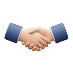 Handshake icon for business agreement and partnership
