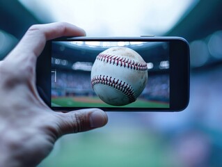Capturing the perfect pitch at a baseball game with a smartphone camera