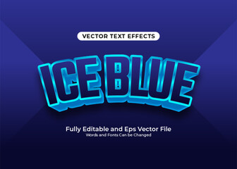Ice blue text effect