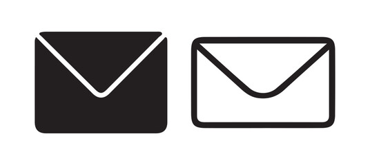 Flat Design Email Envelope Illustrations for Digital Communication vector illustration 