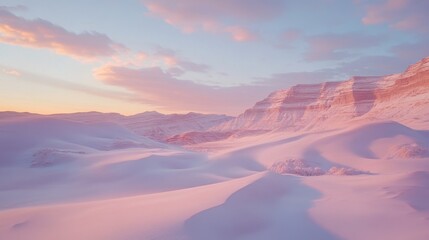 Desert sunrise time-lapse with rocky formations and an arid landscape under early light.