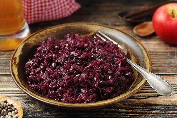 Rotkohl or red cabbage, traditional side dish in Southern Germany