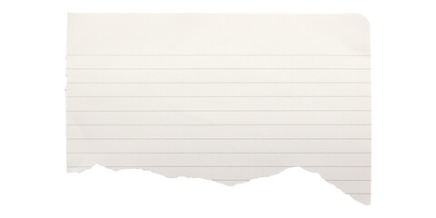 blank lined paper notebook paper with torn edges isolated on transparent background,note paper message office business tag sign,blank sheet of paper