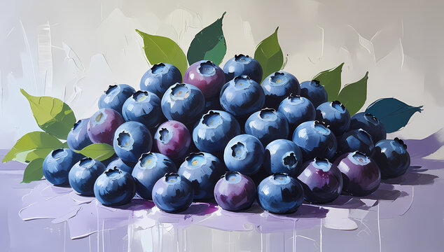 Stapel von frischen Heidelbeeren