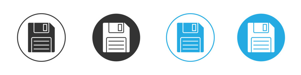 Floppy disk icon. simple illustration graphic doodle black design