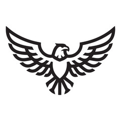 Bold eagle logo symbolizing strength, power, and freedom