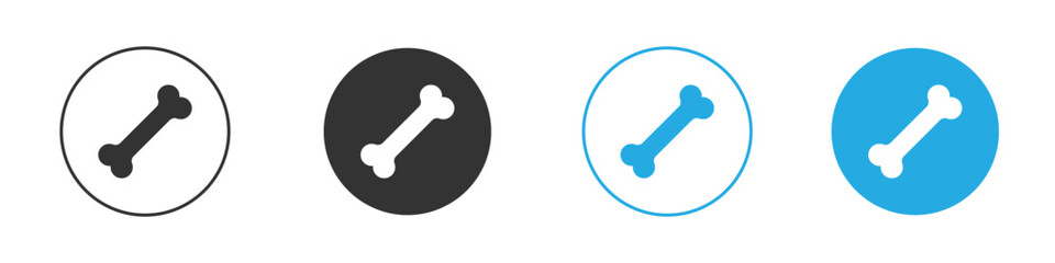 Bone icon. simple illustration graphic doodle black design