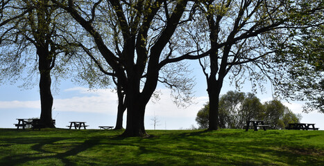 The Plains of Abraham in spring, Québec, Canada