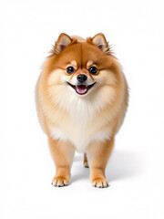 Obraz premium a brown golden yellow orange Pomeranian puppy dog