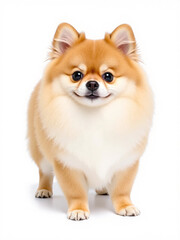 Obraz premium a brown golden yellow orange Pomeranian puppy dog