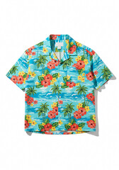 summer shirt on white background isolated