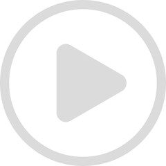 Minimalist play button icon