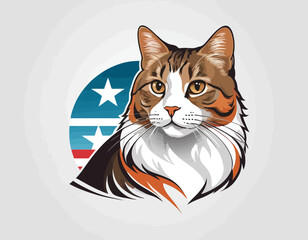 American Bobtail Cat Head Vector Art, Intricate Powerful and Ready for Print or Web, Sharp Details. Strong Identity. Timeless Design, Symbolize Strength, Courage 