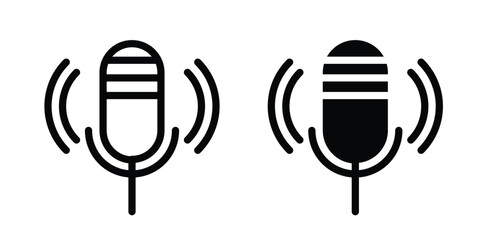 Mic icon design template