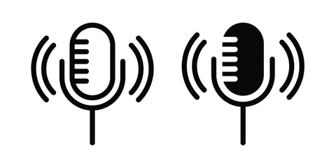 Mic icon design template