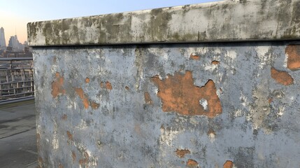 Grungy Urban Wall Texture Peeling Paint Blue Grey Orange