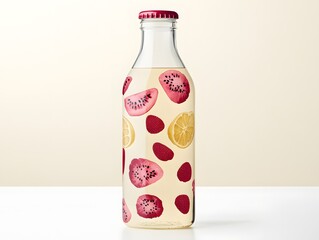 Refreshing Summer Fruit Infused Water Bottle Glass