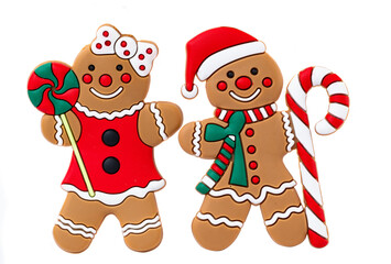 gingerbread christmas man isolated