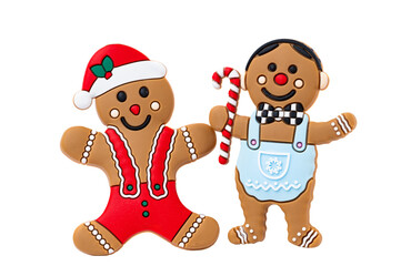gingerbread christmas man isolated