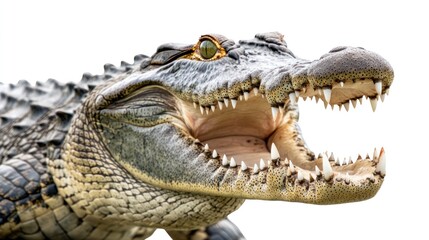 Obraz premium Crocodile's menacing head