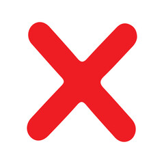 Obraz premium red cross mark