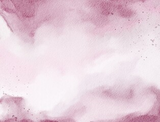 Fototapeta premium Hand Drawn Timeless Abstract Romantic Elegant Pink Purple Watercolour Brushstrokes Horizontal Background for Invitation Design and Greeting Cards