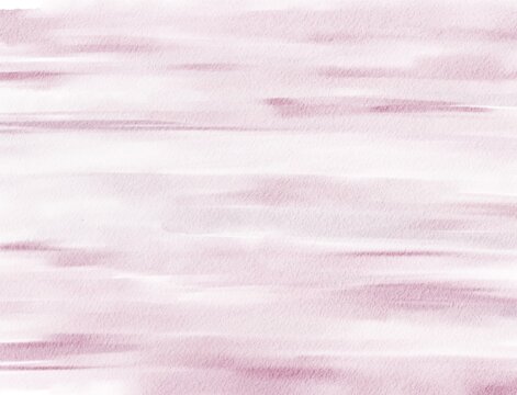 Hand Drawn Timeless Abstract Romantic Elegant Pink Purple Watercolour Brushstrokes Horizontal Background for Invitation Design and Greeting Cards