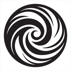 abstract swirl design icon vector