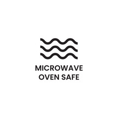 Abstract Microwave Thermal Safety Symbol Vector Art