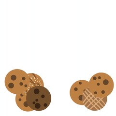 Homemade cookies cartoon vector illustration background and wallpaper
