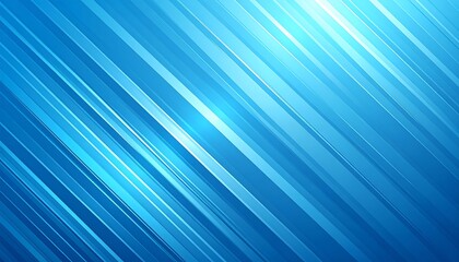 A dynamic backdrop of diagonal lines creates a cool blue and bright effect.