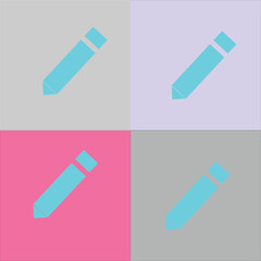 set of colored pencil
