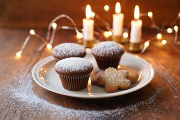 Cozy Christmas Morning Treats With Warm Holiday Candle Glow