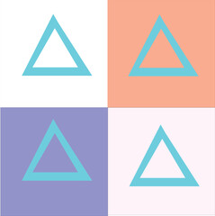set of triangle icons