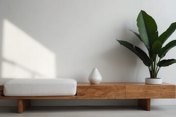 modern living room with  white chair in the interior  design 