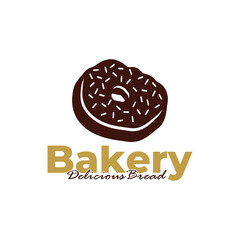 Bakery logo template design white background. Bread logo vector illustration
