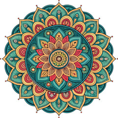 creative floral mandala design