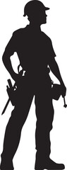 silhouette of a man with a bag